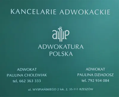 Adwokat Rzeszów. Mediator Sądowy. Paulina Dziadosz Kancelaria Adwokacka.